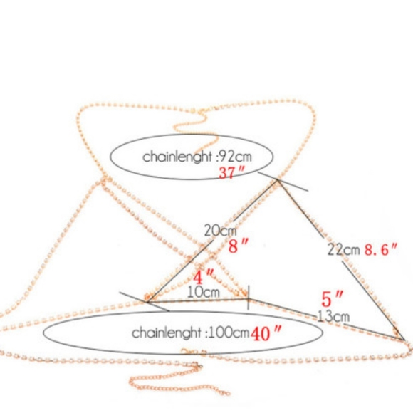 COPY - 🔥NEW rhinestone crystal body/belly chain b - Picture 2 of 6